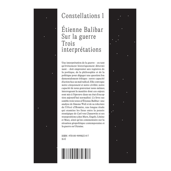 Étienne Balibar, Sur la guerre – Trois interprétations
